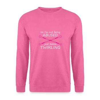 Non, je ne suis pas maltraité, juste en virevoltant matraque - Sweat-shirt Unisexe - rose - Devant