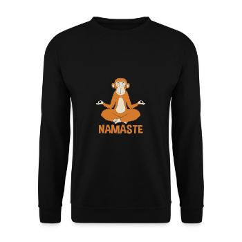 Orangutan - Unisex Sweatshirt - black - Front - Alina (178cm) & Michal (187cm)
