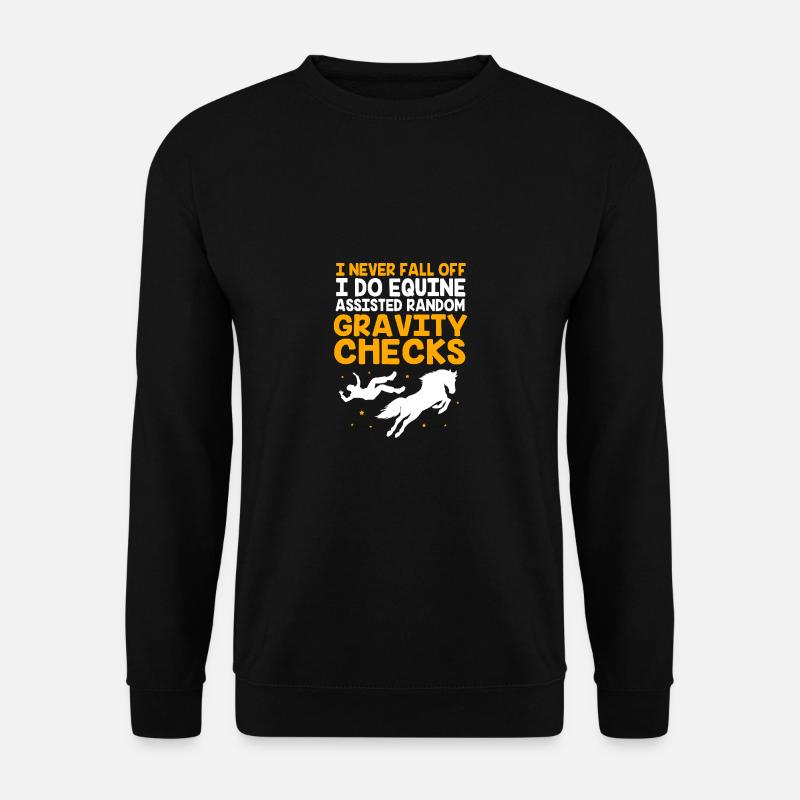 Springreiten Springpferd - Unisex Pullover - Schwarz