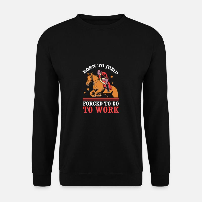 Springreiten Springpferd - Unisex Pullover - Schwarz