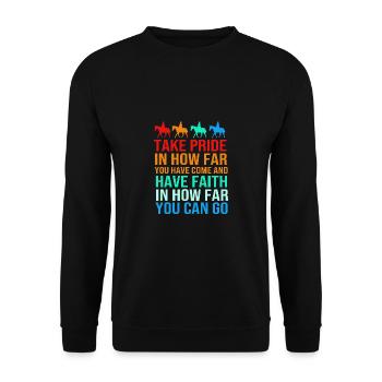Dressage Dressage Cheval Dressage Cavalier - Sweat-shirt Unisexe - noir - Devant - Alina (178cm) & Michal (187cm)