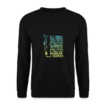 Dressage Dressage Cheval Dressage Cavalier - Sweat-shirt Unisexe - noir - Devant - Alina (178cm) & Michal (187cm)