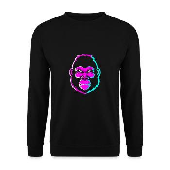 Gorilla - Unisex Pullover - Schwarz - Vorne - Alina (178cm) & Michal (187cm)