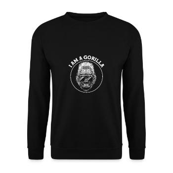 Gorilla - Unisex Sweatshirt - black - Front - Alina (178cm) & Michal (187cm)