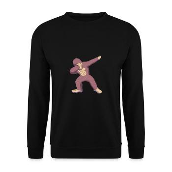 Gorilla - Unisex Sweatshirt - black - Front - Alina (178cm) & Michal (187cm)