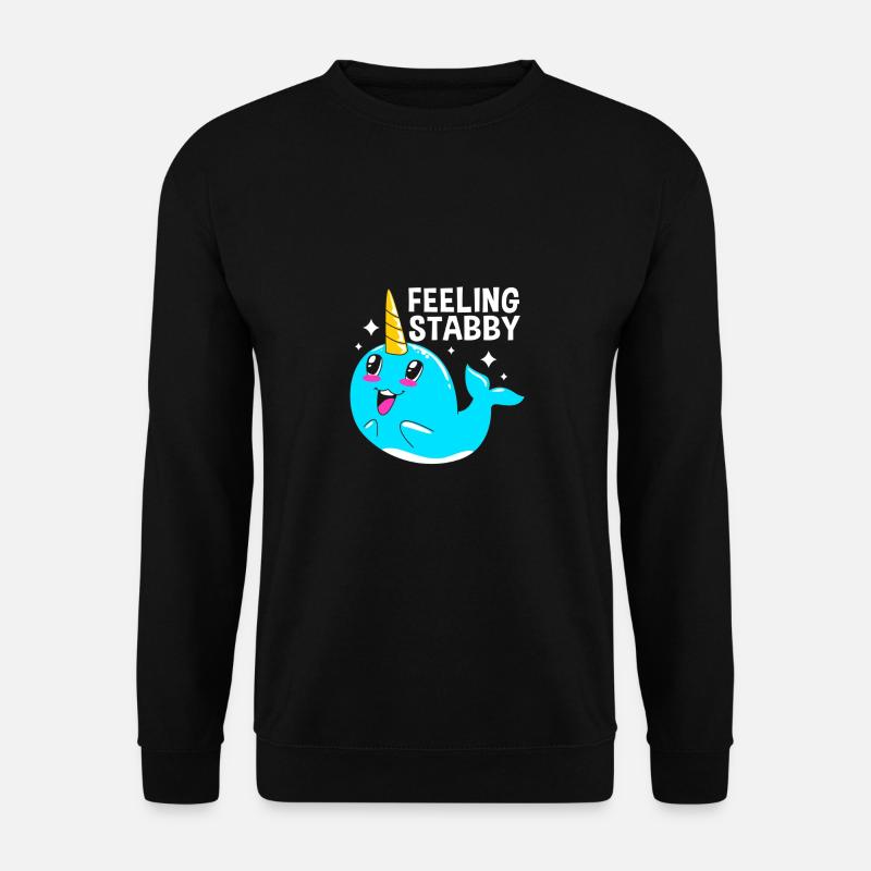 Narwhal - Unisex Sweatshirt - black