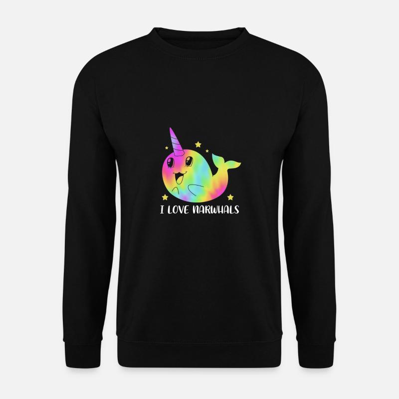 Narwhal - Unisex Sweatshirt - black