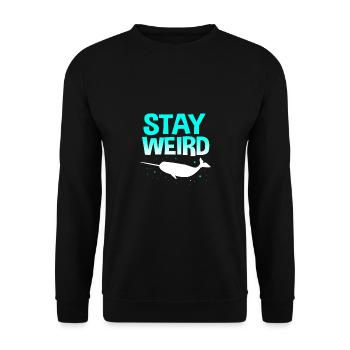Narwal - Unisex Pullover - Schwarz - Vorne - Alina (178cm) & Michal (187cm)