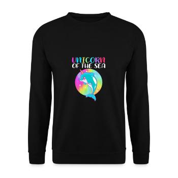 Narwal - Unisex Pullover - Schwarz - Vorne - Alina (178cm) & Michal (187cm)