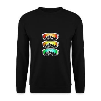 Ski Ski Holiday - Unisex Sweatshirt - black - Front - Alina (178cm) & Michal (187cm)