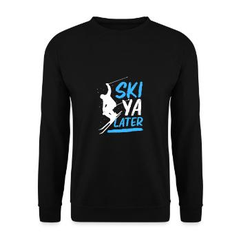 Ski Ski Holiday - Unisex Sweatshirt - black - Front - Alina (178cm) & Michal (187cm)