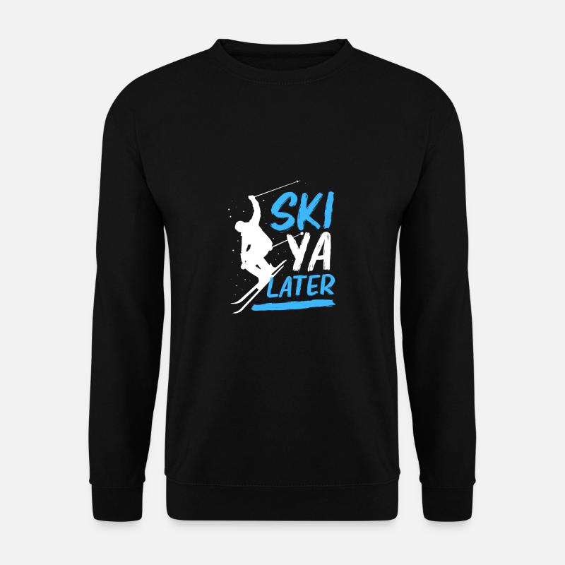 Ski Skiurlaub - Unisex Pullover - Schwarz