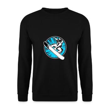 Snowboard Snowboard Vacances snowboard Snowboarders - Sweat-shirt Unisexe - noir - Devant - Alina (178cm) & Michal (187cm)