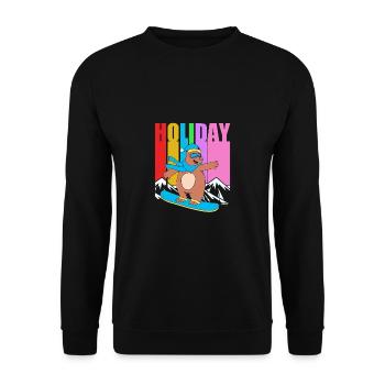 Snowboard Snowboarding Snowboard Holidays Snowboarders - Unisex Sweatshirt - black - Front - Alina (178cm) & Michal (187cm)