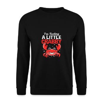 Crab - Unisex Sweatshirt - black - Front - Alina (178cm) & Michal (187cm)