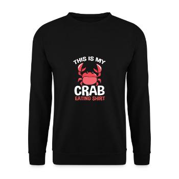 Crab - Unisex Sweatshirt - black - Front - Alina (178cm) & Michal (187cm)
