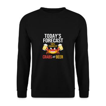 Crab - Unisex Sweatshirt - black - Front - Alina (178cm) & Michal (187cm)