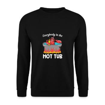 Crab - Unisex Sweatshirt - black - Front - Alina (178cm) & Michal (187cm)