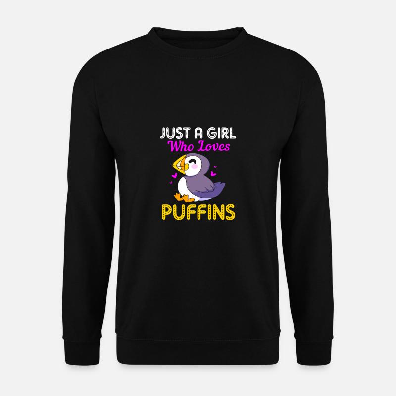 Papageientaucher Puffin - Unisex Pullover - Schwarz