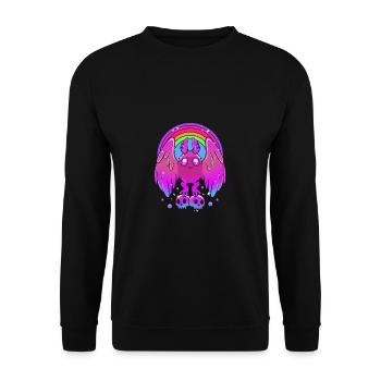 Papillon de nuit - Sweat-shirt Unisexe - noir - Devant - Alina (178cm) & Michal (187cm)