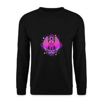 Papillon de nuit - Sweat-shirt Unisexe - noir - Devant - Alina (178cm) & Michal (187cm)