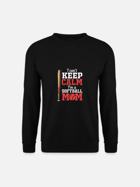 Softball Mutter Softball Mama - Unisex Pullover - Schwarz