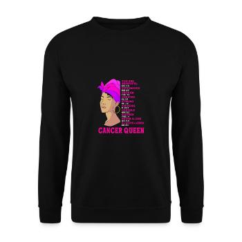 Sternzeichen Krebs - Unisex Pullover - Schwarz - Vorne - Alina (178cm) & Michal (187cm)