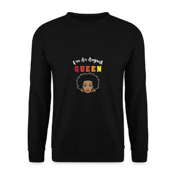 Signe du zodiaque Lion - Sweat-shirt Unisexe - noir - Devant - Alina (178cm) & Michal (187cm)