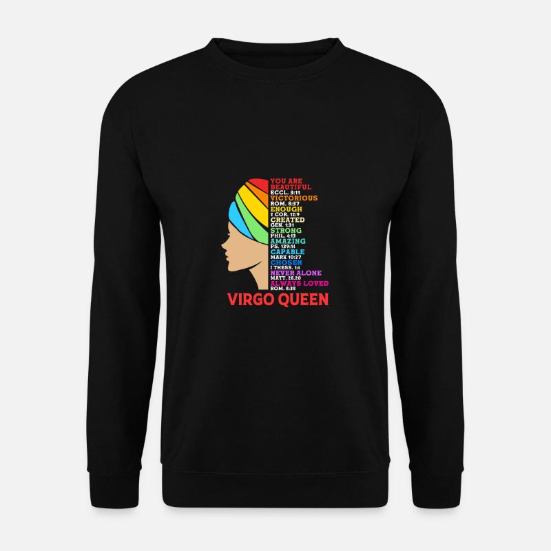 Sternzeichen Jungfrau - Unisex Pullover - Schwarz