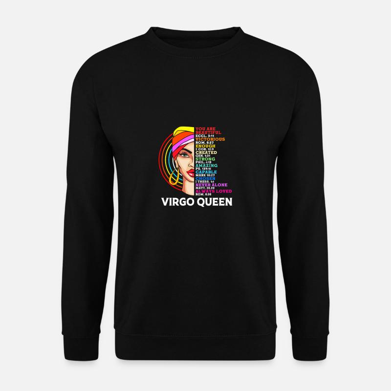 Sternzeichen Jungfrau - Unisex Pullover - Schwarz