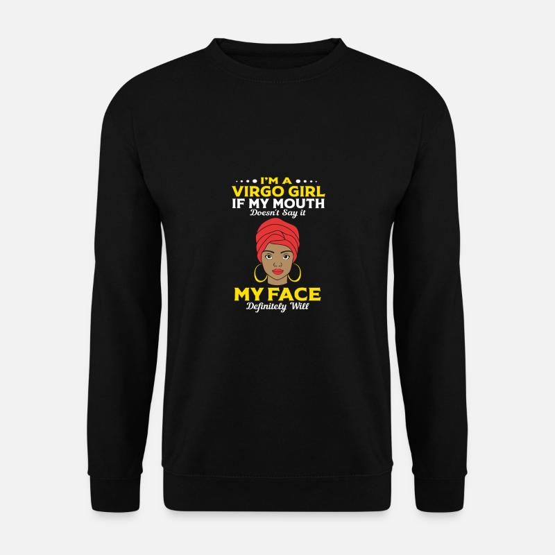 Sternzeichen Jungfrau - Unisex Pullover - Schwarz