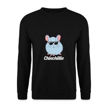 Chinchilla - Unisex Pullover - Schwarz - Vorne - Alina (178cm) & Michal (187cm)