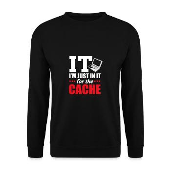 Tech Support - Unisex Sweatshirt - black - Front - Alina (178cm) & Michal (187cm)