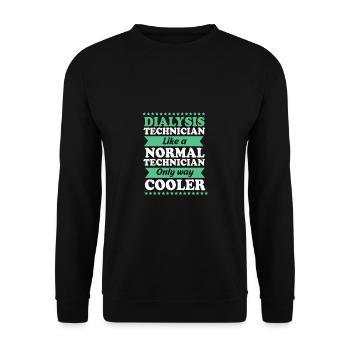 Dialysis Technician - Unisex Sweatshirt - black - Front - Alina (178cm) & Michal (187cm)