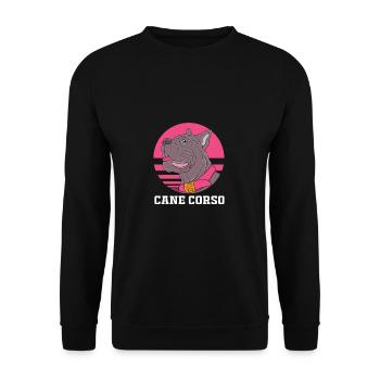 Cane corso - Sweat-shirt Unisexe - noir - Devant - Alina (178cm) & Michal (187cm)