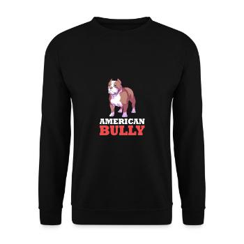 American Bully Pet Dog Dog Cadeau pour chien - Sweat-shirt Unisexe - noir - Devant - Alina (178cm) & Michal (187cm)