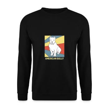 American Bully Pet Dog Dog Cadeau pour chien - Sweat-shirt Unisexe - noir - Devant - Alina (178cm) & Michal (187cm)