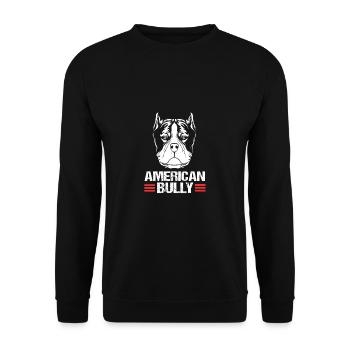 American Bully Pet Dog Dog Cadeau pour chien - Sweat-shirt Unisexe - noir - Devant - Alina (178cm) & Michal (187cm)