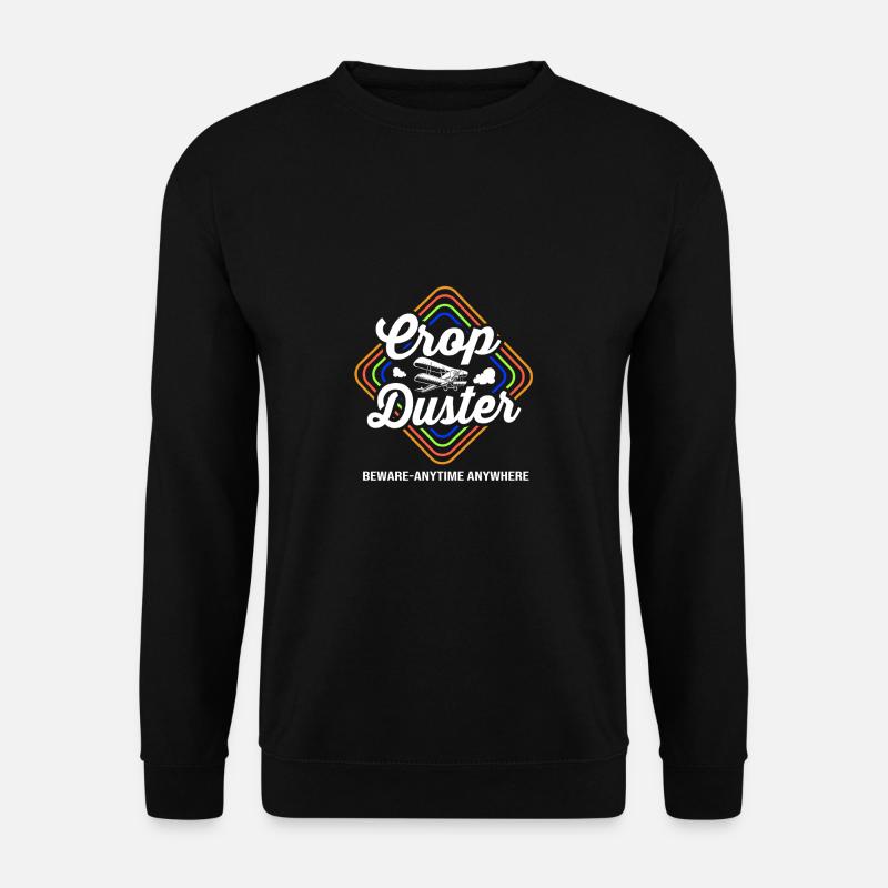 Crop Duster Airplane Pilot - Unisex Sweatshirt - black