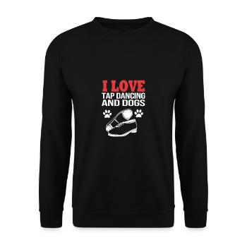 Tap Dance Dance Teacher Dancer Dancer - Unisex Sweatshirt - black - Front - Alina (178cm) & Michal (187cm)