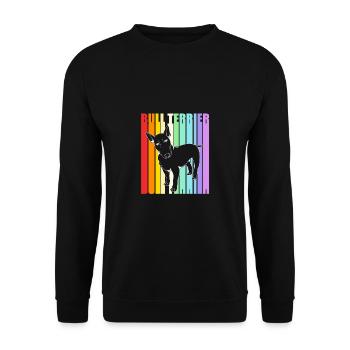 Bull terrier - Unisex Sweatshirt - black - Front - Alina (178cm) & Michal (187cm)