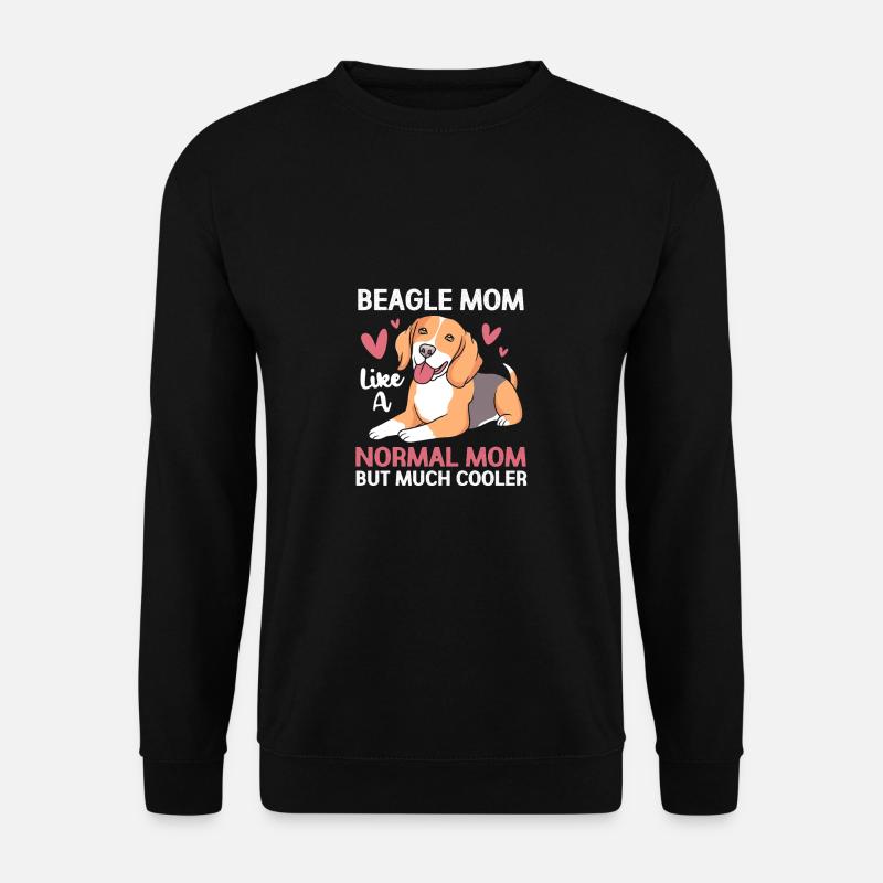 Beagle Mama Mutter Hundemama - Unisex Pullover - Schwarz