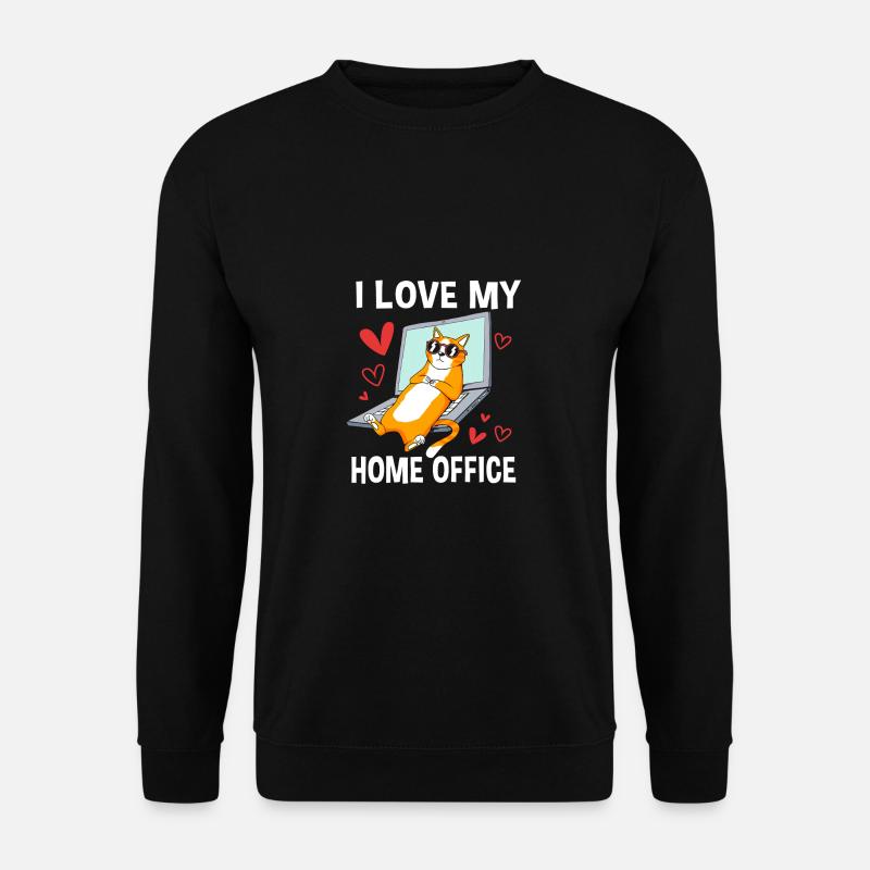 Remote Homeoffice - Unisex Pullover - Schwarz