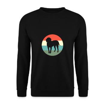 Redbone Coonhound - Unisex Sweatshirt - black - Front - Alina (178cm) & Michal (187cm)