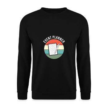 Event Planer - Unisex Pullover - Schwarz - Vorne - Alina (178cm) & Michal (187cm)