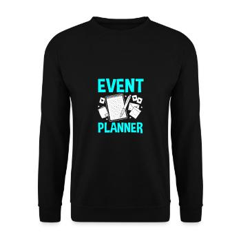 Event Planer - Unisex Pullover - Schwarz - Vorne - Alina (178cm) & Michal (187cm)