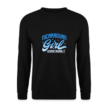 Nicaraguan Girl Unbreakable Hispanic Latine - Unisex Pullover - Schwarz - Vorne - Alina (178cm) & Michal (187cm)