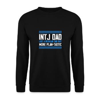 INTJ papa comme régulier plus plan tastique Design pour - Sweat-shirt Unisexe - noir - Devant - Alina (178cm) & Michal (187cm)