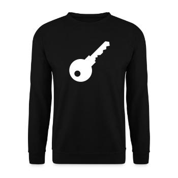 Key - Unisex Sweatshirt - black - Front - Alina (178cm) & Michal (187cm)