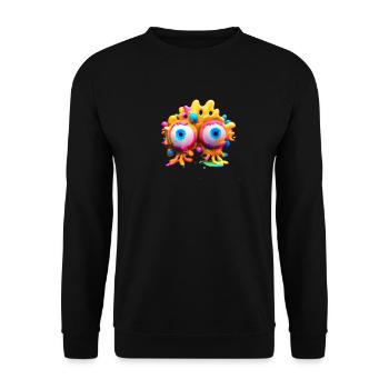 Monstre extraterrestre - Sweat-shirt Unisexe - noir - Devant - Alina (178cm) & Michal (187cm)